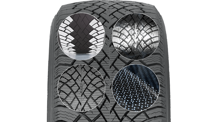 Встроенные микрочастицы Arctic Grip